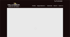 Desktop Screenshot of newcreationdecks.com
