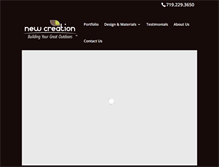 Tablet Screenshot of newcreationdecks.com